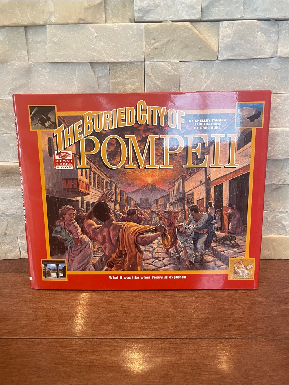 Scholastic The Buried City of Pompeii Hardcover Book